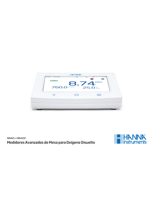 HI6421 HI6421P Medidores Avanzados de Mesa para Oxigeno Disuelto